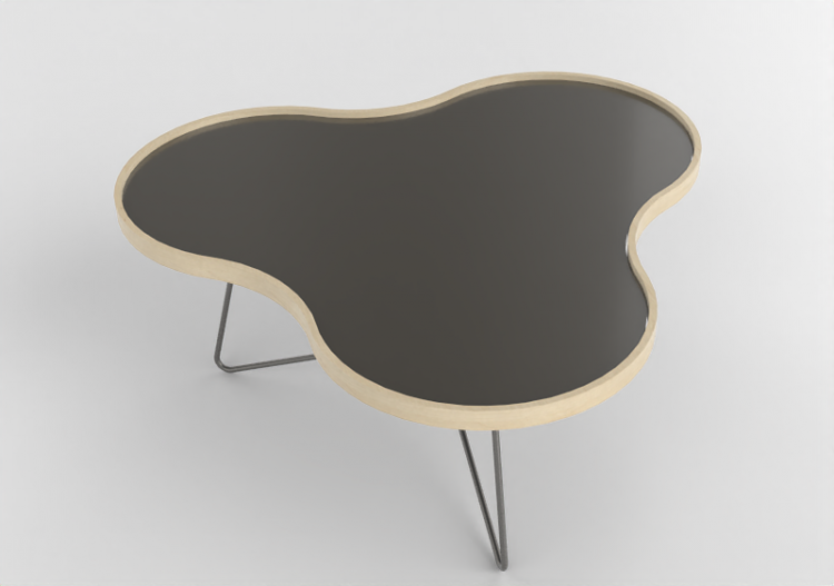 Petites Tables 3D - Table en forme de fleur avec base en...