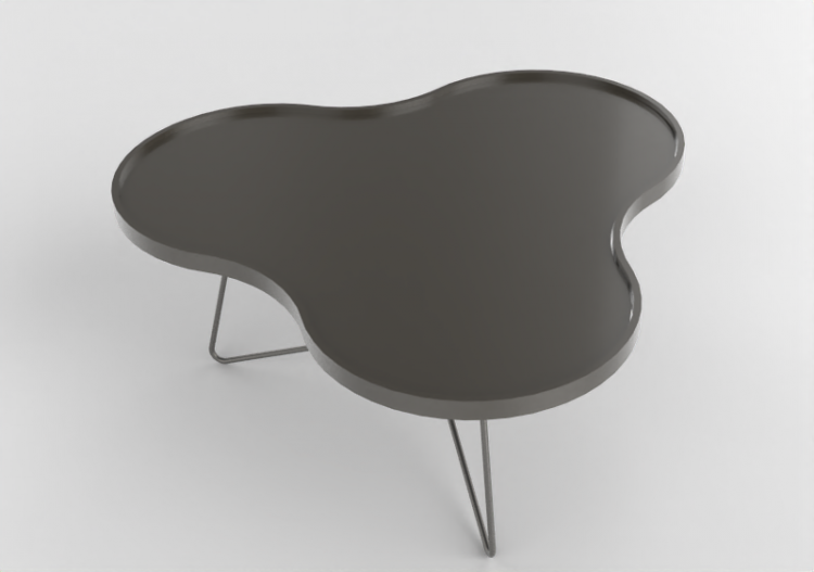 Petites Tables 3D - Table en forme de fleur avec base en...
