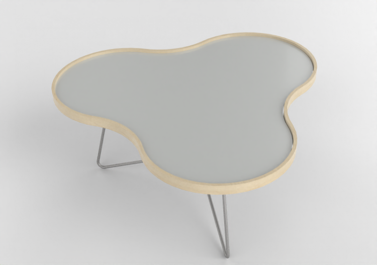 Petites Tables 3D - Table en forme de fleur avec base en...