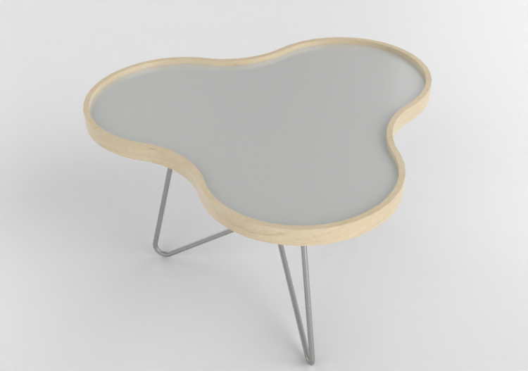 Petites Tables 3D - Table en forme de fleur avec base en...