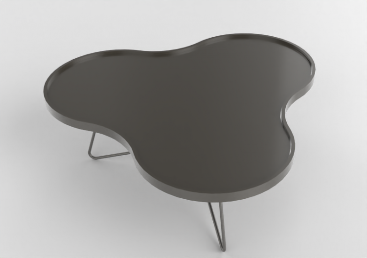 Petites Tables 3D - Table en forme de fleur avec base en...