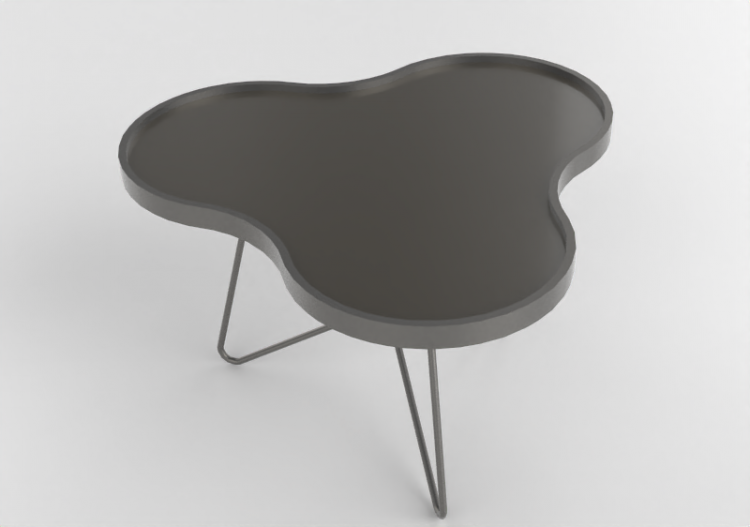 Petites Tables 3D - Table en forme de fleur avec base en...
