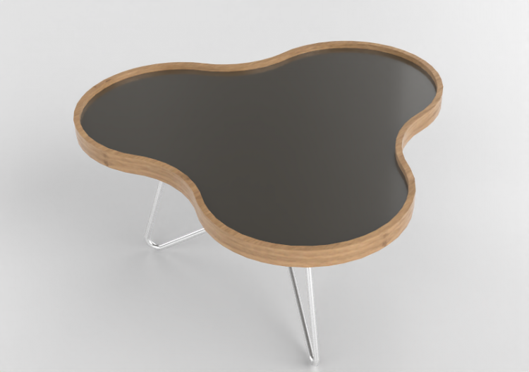 Petites Tables 3D - Table en forme de fleur avec base en...