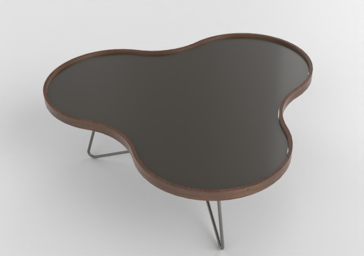 Petites Tables 3D - Table en forme de fleur avec base en...