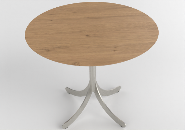 3D Coffe Tables - Round table with steel base - Atlas -...