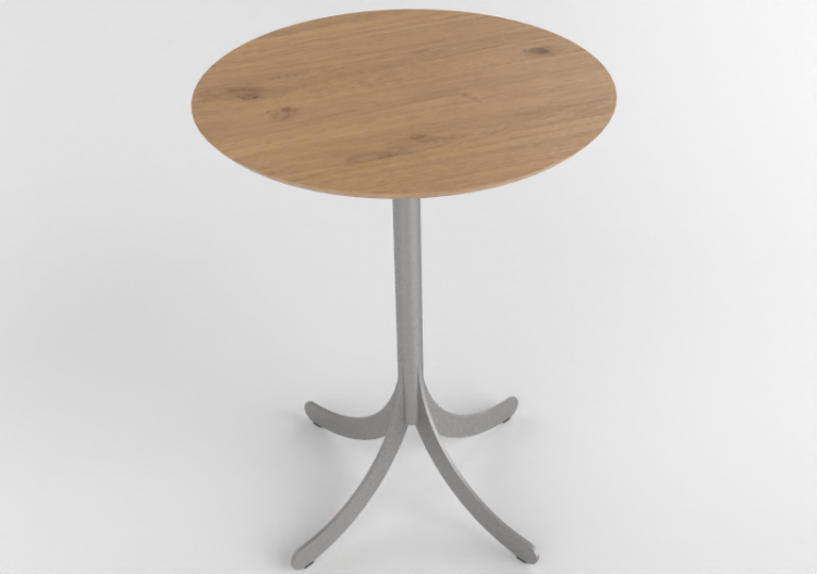 3D Coffe Tables - Round table with steel base - Atlas -...