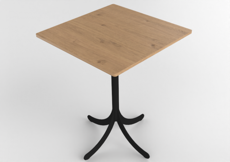 Petites Tables 3D - Table carrée avec base en acier - Atlas...