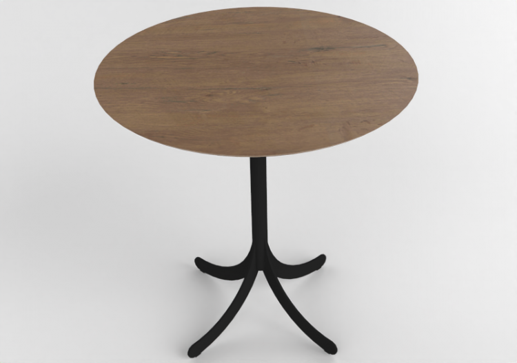 3D Coffe Tables - Round table with steel base - Atlas -...