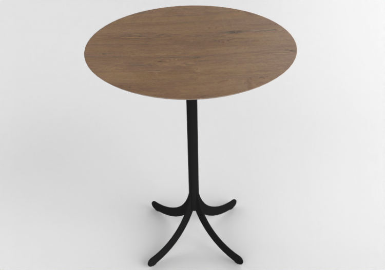 Petites Tables 3D - Table ronde avec base en acier - Atlas...