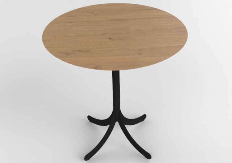 3D Coffe Tables - Round table with steel base - Atlas -...