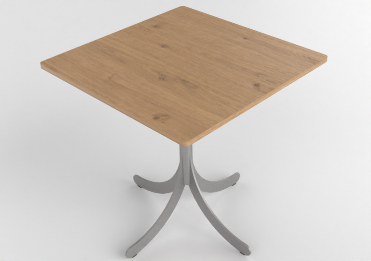 3D Coffe Tables - Square table with steel base - Atlas -...