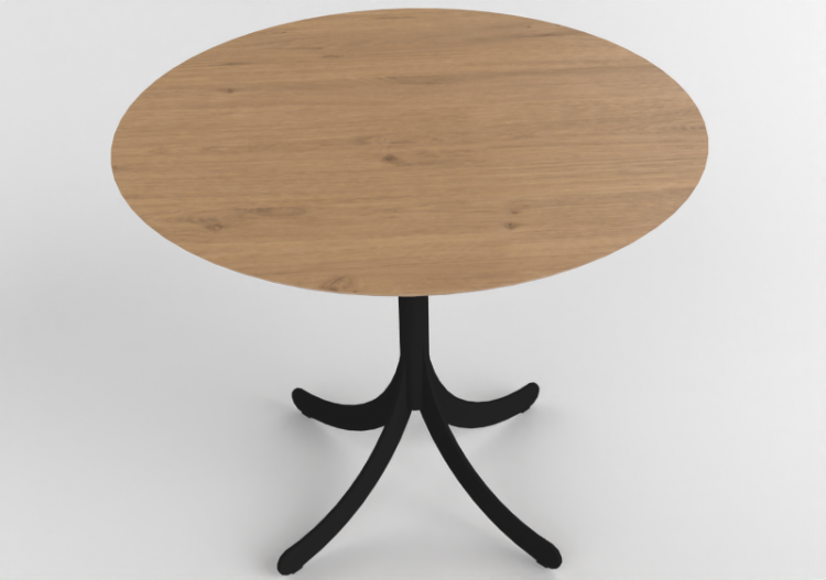 3D Coffe Tables - Round table with steel base - Atlas -...