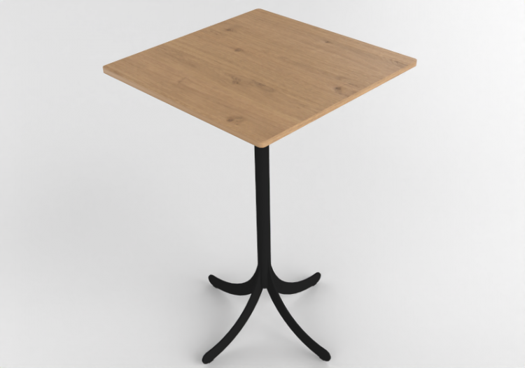 3D Coffe Tables - Square table with steel base - Atlas -...