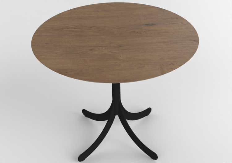 Petites Tables 3D - Table ronde avec base en acier - Atlas...