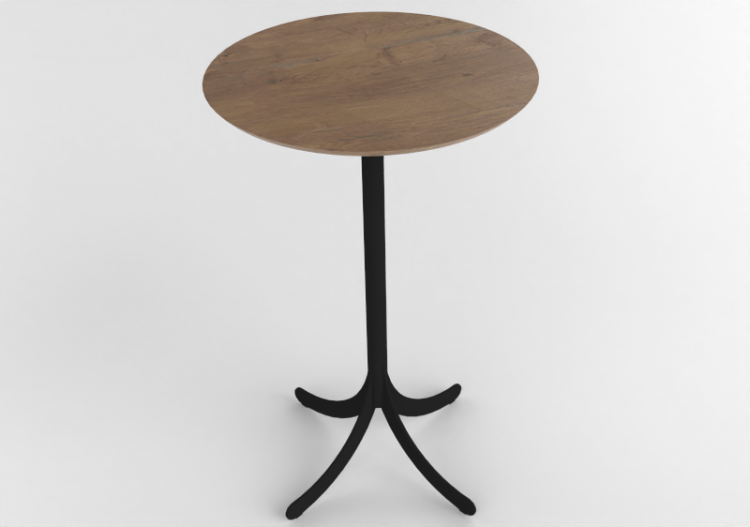 Petites Tables 3D - Table ronde avec base en acier - Atlas...