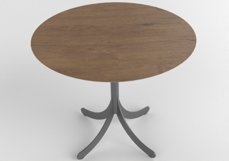 Petites Tables 3D - Table ronde avec base en acier - Atlas...