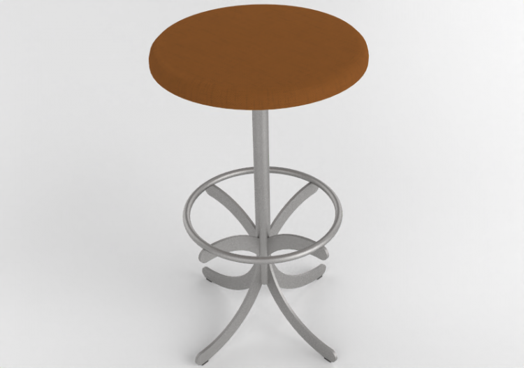 椅子 - Stool with steel base - Atlas - 20713- 42910 -...