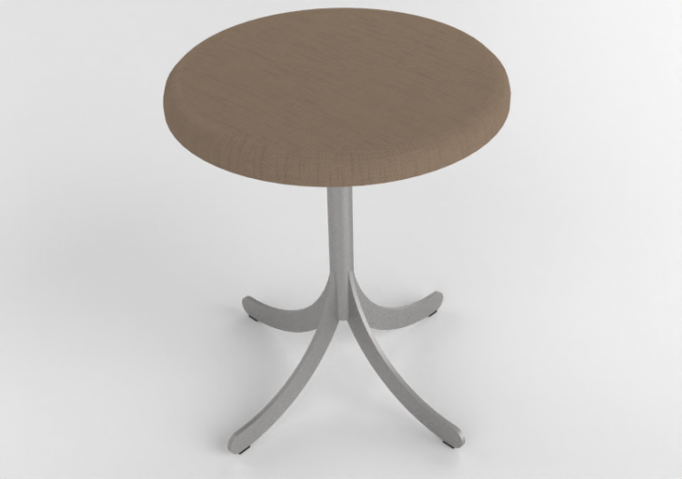 椅子 - Stool with steel base - Atlas - 20711- 22910 -...