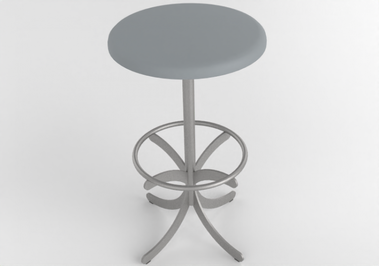 3D Stühle - Hocker mit Stahlfuß - Atlas - 20713- 42910 -...