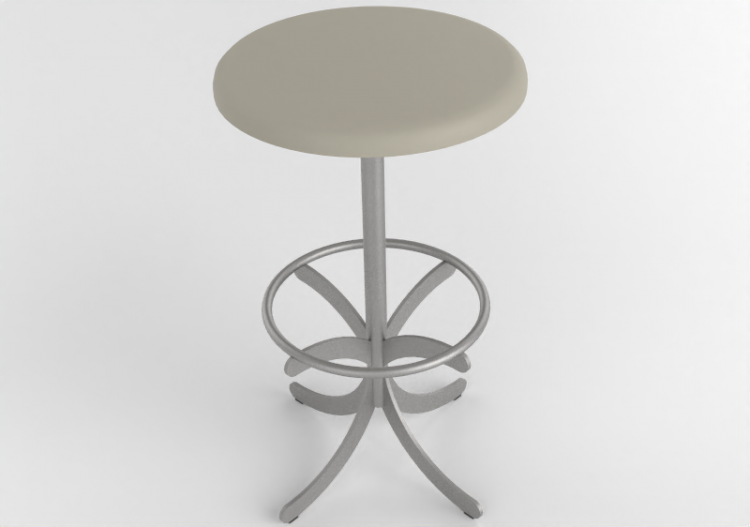 3D Stühle - Hocker mit Stahlfuß - Atlas - 20713- 42910 -...