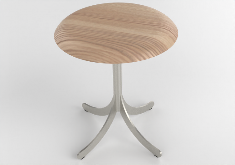 Chaises 3D - Tabouret avec base en acier - Atlas - 20710 -...