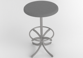 椅子 - Stool with steel base - Atlas - 20713- 32910 - CAMMLF02
