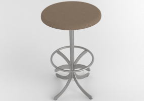 Sedie 3D - Sgabello con base in acciaio - Atlas - 20713- 42910 - CAMMLF23