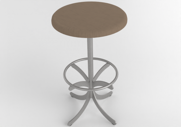 Sillas 3D - Taburete con base en acero - Atlas - 20713-...