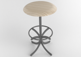 Sedie 3D - Sgabello con base in acciaio - Atlas - 20712- E146