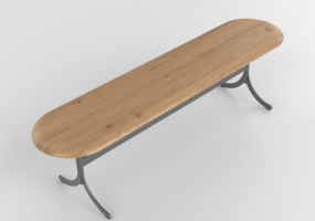椅子 - Steel base Bench - Atlas - 20720 - E126