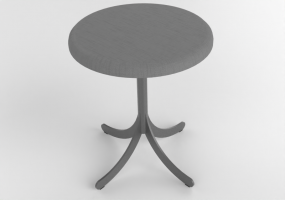 Sedie 3D - Sgabello con base in acciaio - Atlas - 20711- 22910 - CAMMLF26