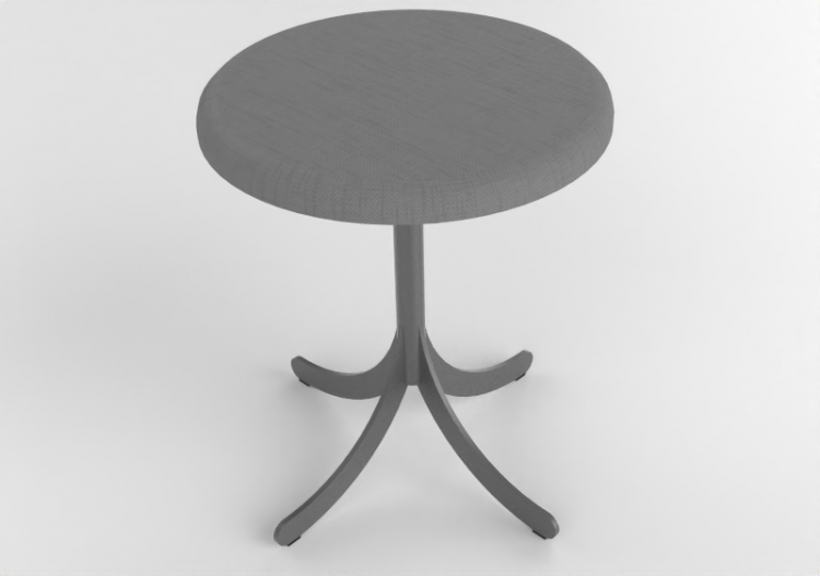 椅子 - Stool with steel base - Atlas - 20711- 22910 -...