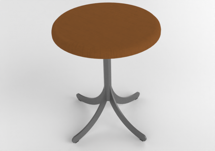 Sedie 3D - Sgabello con base in acciaio - Atlas - 20711-...