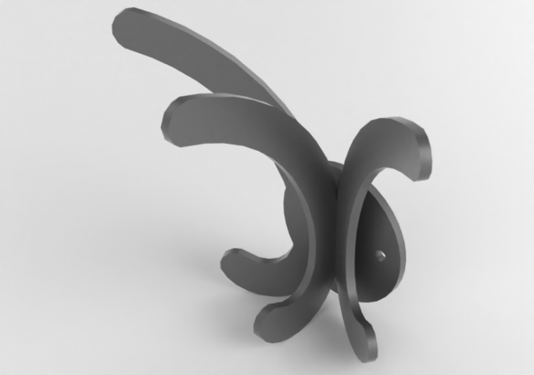 Accessoires 3D - Porte-manteaux en acier - Atlas - 20783 -...