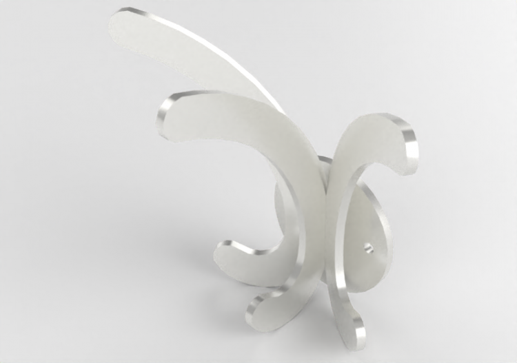 Accessoires 3D - Porte-manteaux en acier - Atlas - 20783 -...
