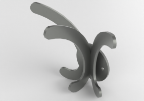 Acessórios 3D - Cabideiro em aço - Atlas - 20783 - 26