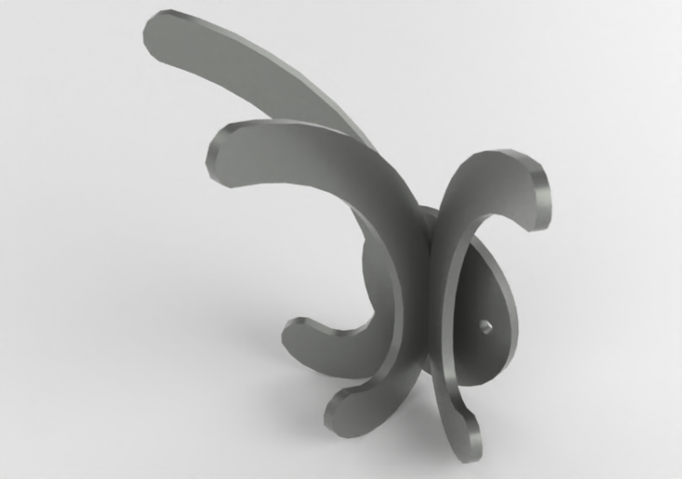 Accessoires 3D - Porte-manteaux en acier - Atlas - 20783 -...
