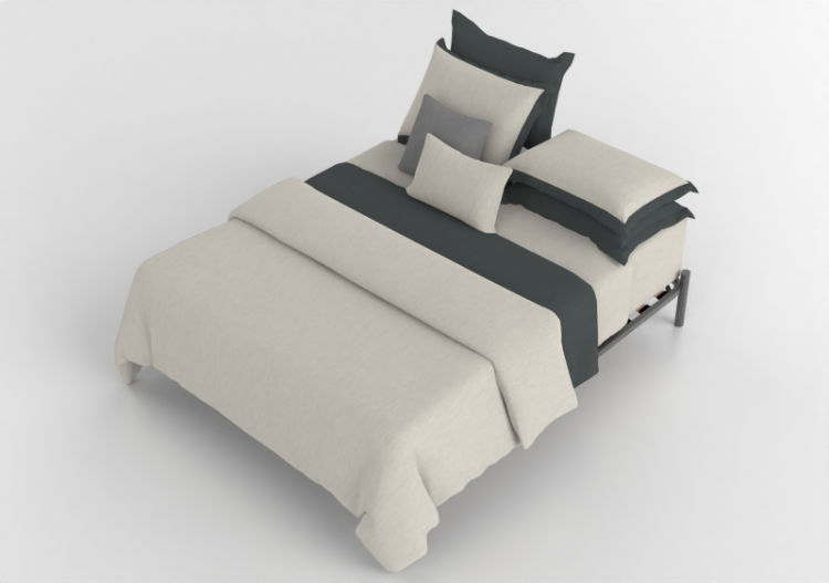 3D Betten und Nachttische - Doppelbett - By The Bed - The...