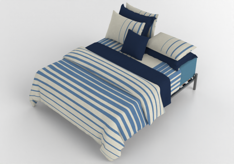 Camas y Mesitas de noche 3D - Cama matrimonio - By The Bed...