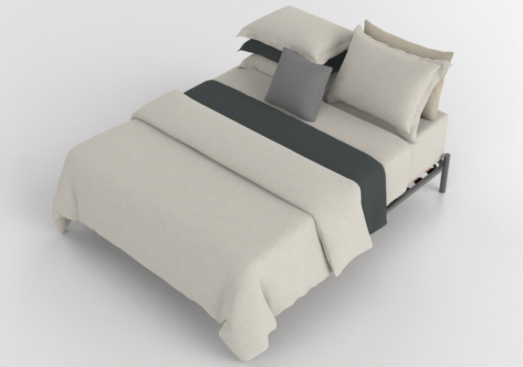 Beds and Side Cabinets 3D - Kingsize bed - By The Bed - The...