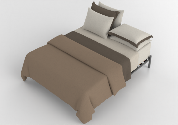 Camas 3D - Cama de casal - By The Bed - The Carnegie Bege -...