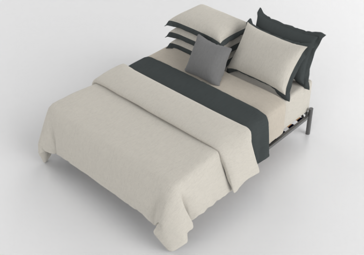 3D Betten und Nachttische - Doppelbett - By The Bed - The...