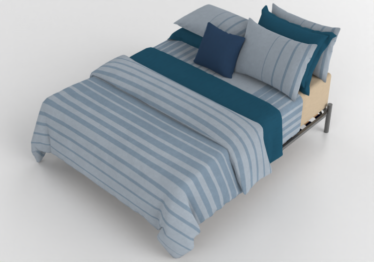 Camas y Mesitas de noche 3D - Cama matrimonio - By The Bed...