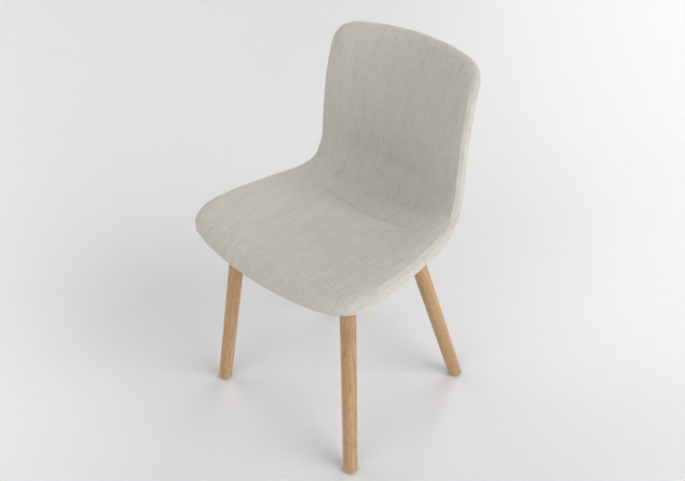 Sillas 3D - Silla de tela - Vitra - HAL Soft Wood - ACCA...