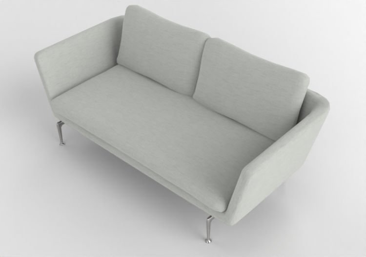 Sofás 3D - Sofá em tecido - Vitra - Suita Classic - ACCA...