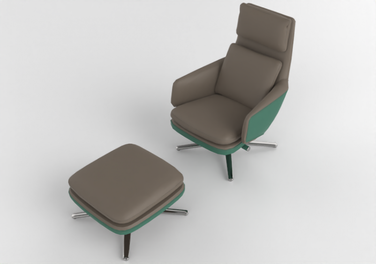 Divani 3D - Poltrona in pelle - Vitra - Grand Relax - ACCA...