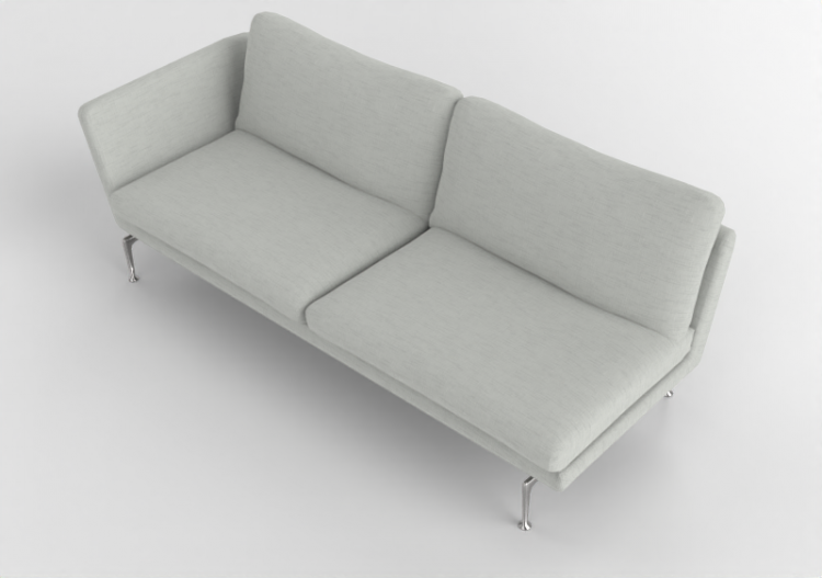 Sofás 3D - Sofá em tecido - Vitra - Suita Classic - ACCA...