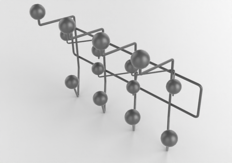 3D Zubehör - Garderobenständer - Vitra - Hang It All - ACCA...