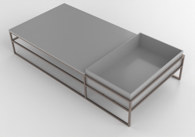 Tables 3D - Petite table en bois laqué - Prima Linea -...