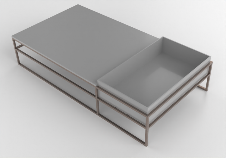 Tables 3D - Petite table en bois laqué - Prima Linea -...